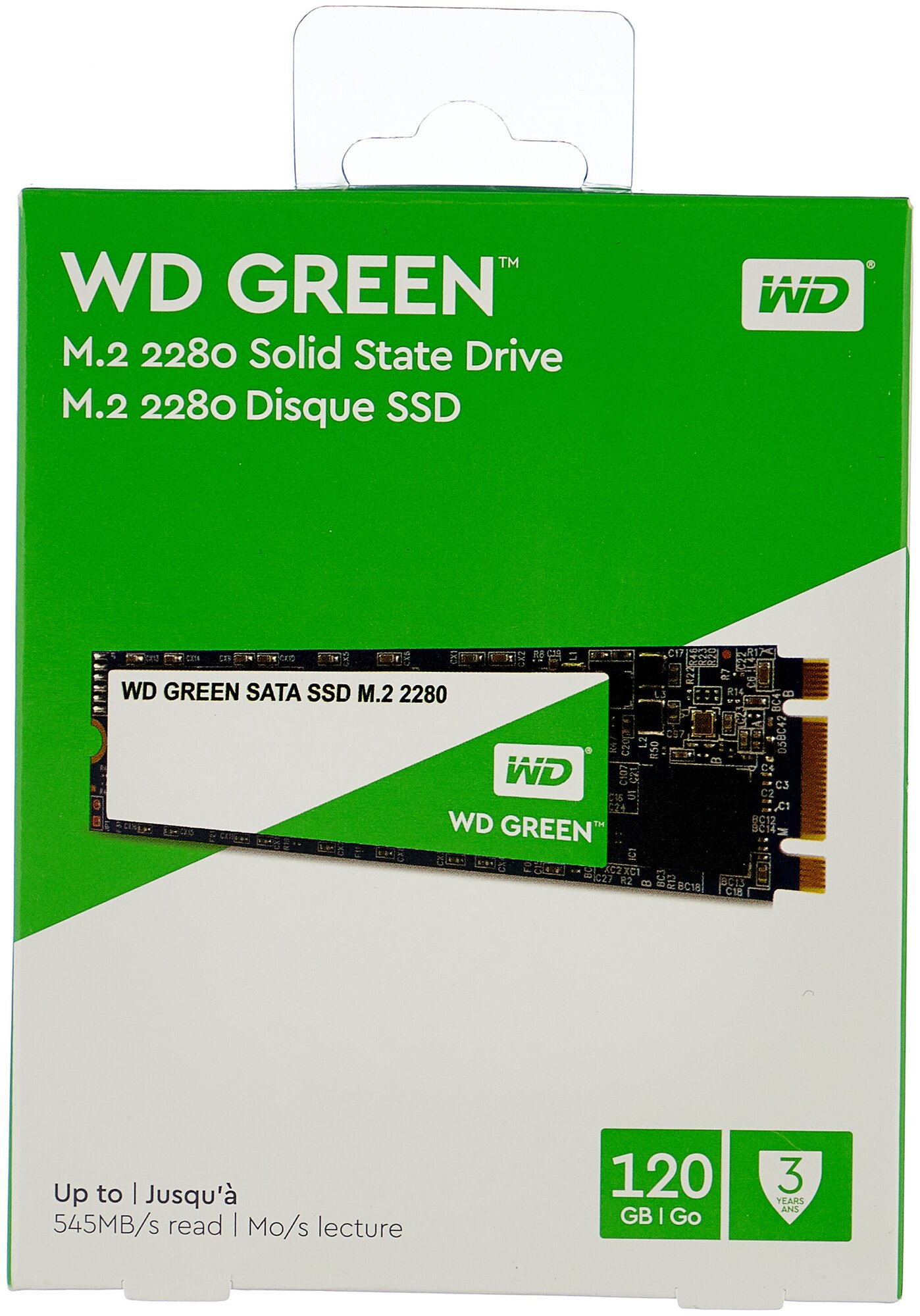 Твердотельный накопитель Western Digital WD Green SATA 120 ГБ WDS120G2G0B