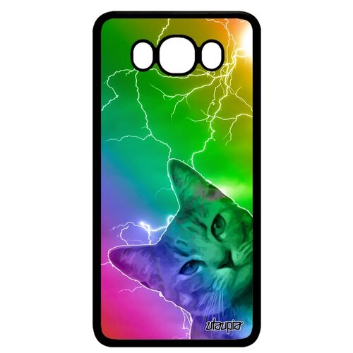 фото Чехол для мобильного samsung galaxy j7 2016, "котик" усатый глупый utaupia