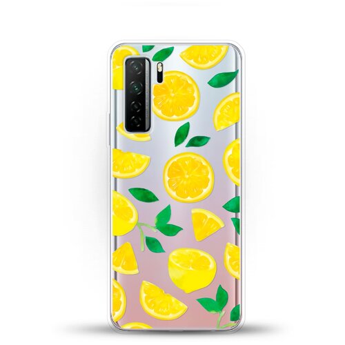 фото Силиконовый чехол лимон на huawei nova 7 se andy & paul