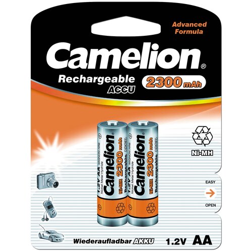 Аккумулятор 1.2В Camelion AA-2300mAh Ni-Mh BL-2, 5221 15084063 camelion d 10000mah ni mh bl 2 аккум р 1 2в 6185