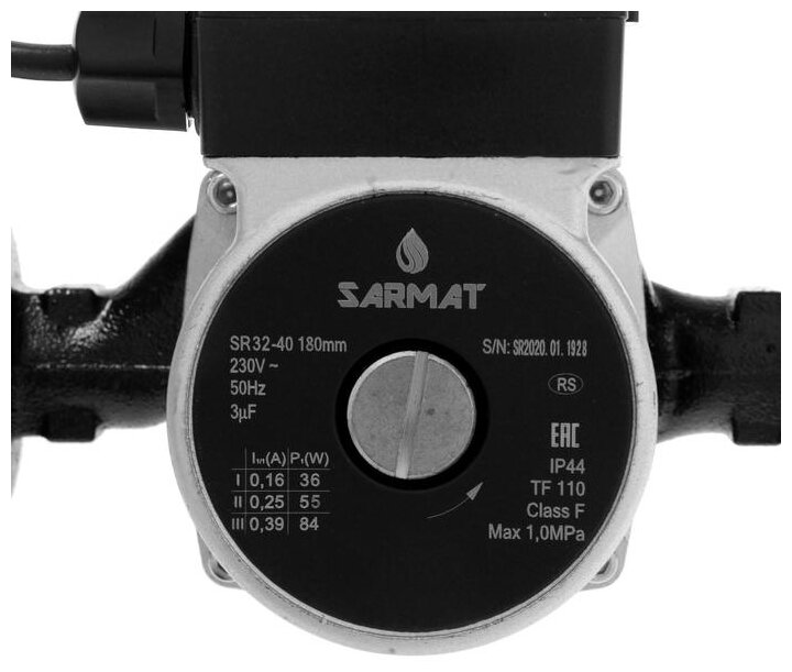 Насос циркуляционный SARMAT SR 32-40 (4 м, 3.0 м3/ч, 2"-1 1/4", 180 мм - фотография № 3