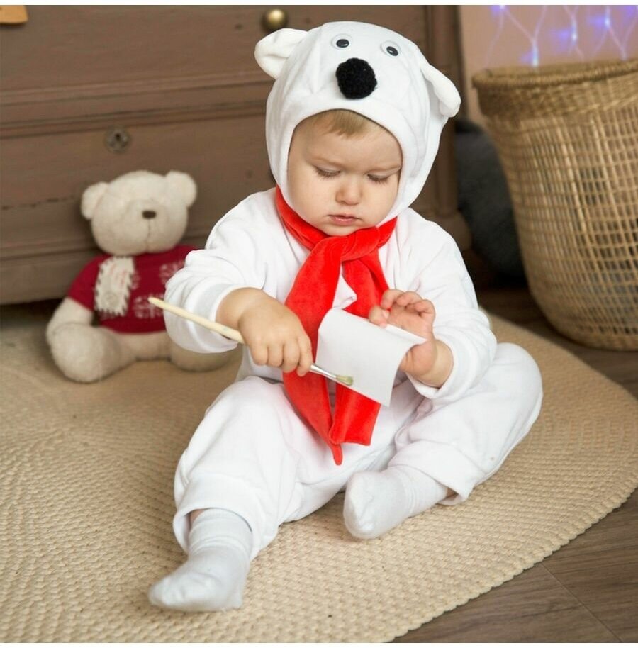 Карнавальный костюм для малышей 'Белый медвежонок'
