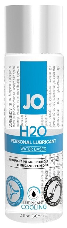 Охлаждающий лубрикант на водной основе JO Personal Lubricant H2O COOLING - 60 мл.