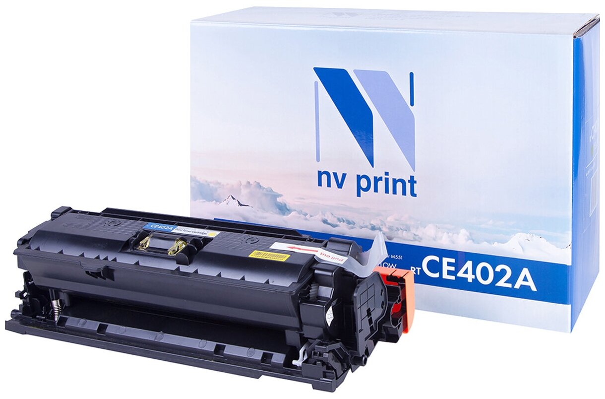 NV Print CE402A Картридж для HP CLJ Color M551 M551n M551dn M551xh5 6000 стр. жёлтый, с чипом