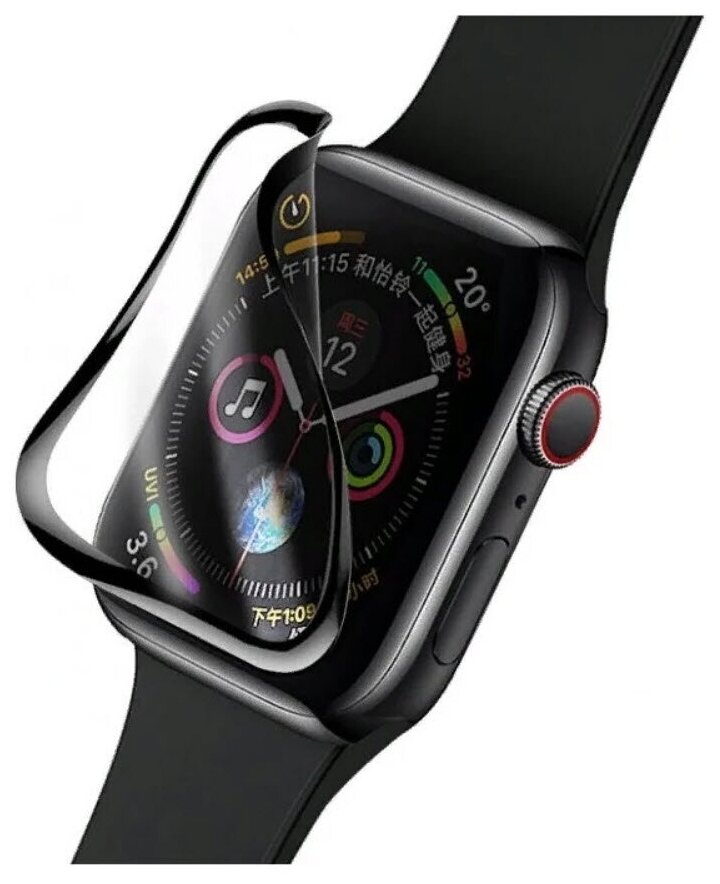 Защитное стекло Baseus (SGAPWA4-G01) для Apple Watch series 4 40mm (Black) - фото №4