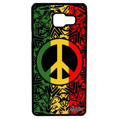 фото Чехол для смартфона samsung galaxy a3 2016, "peace and love" стрит-арт мандала utaupia