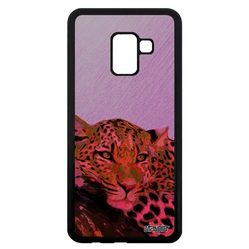 фото Чехол на телефон samsung galaxy a8 2018, "леопард" гепард барс utaupia