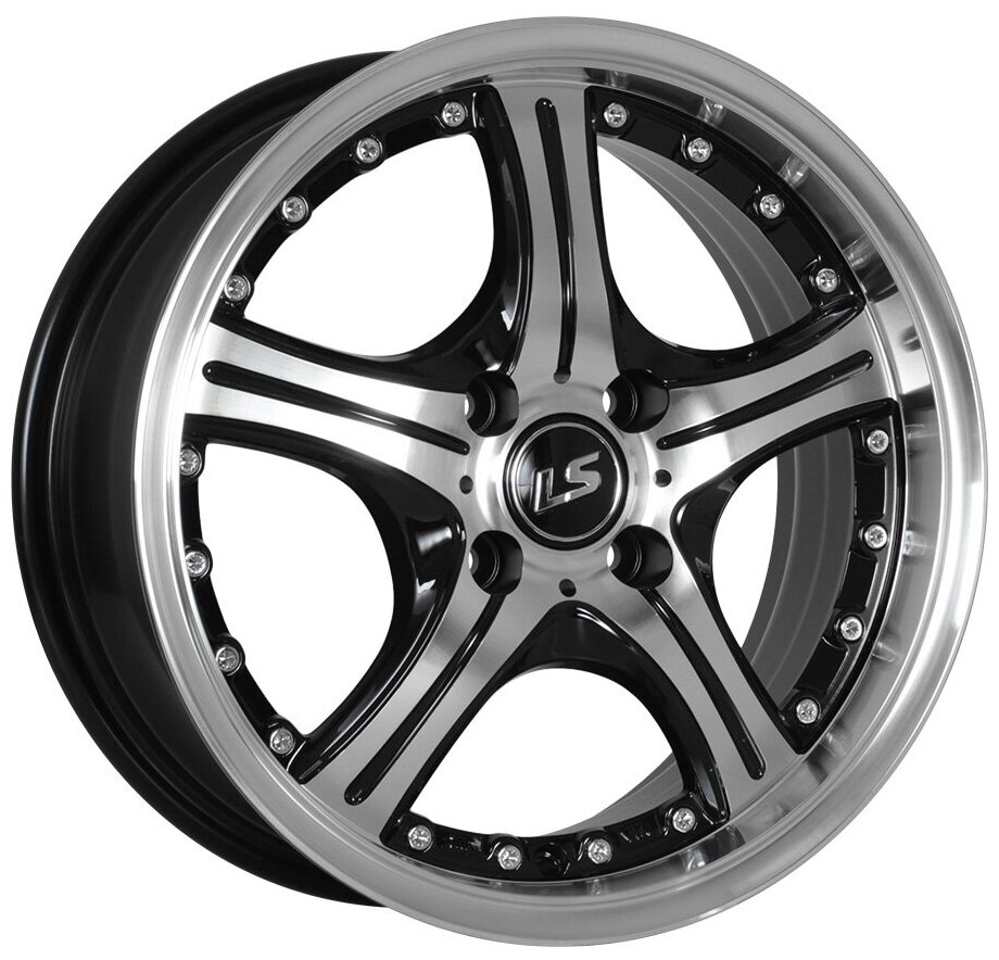 Диски LS Wheels 322 7,5x17 5x112 D57.1 ET45 цвет BKF (черный)