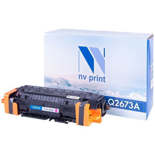 Картридж NV Print Q2673A для HP, 4000 стр, пурпурный картридж sakura q2673a 4000 стр пурпурный