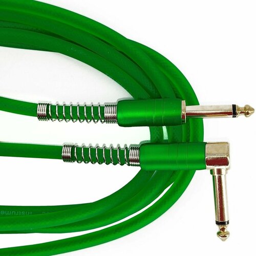 кабель инструментальный true magic tej009 9m jack 6 3 jack 6 3 угловой моно 9м 6 5мм синий Инструментальный кабель True magic TEJ011/9M Jack 6.3 - Jack 6.3 угловой, моно, 9м, 6.5мм, зеленый