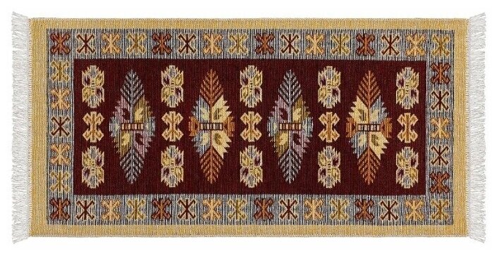 Коврик комнатный хлопковый, безворсовый Icarpet Этно 120х180 яшма(001) - фотография № 1