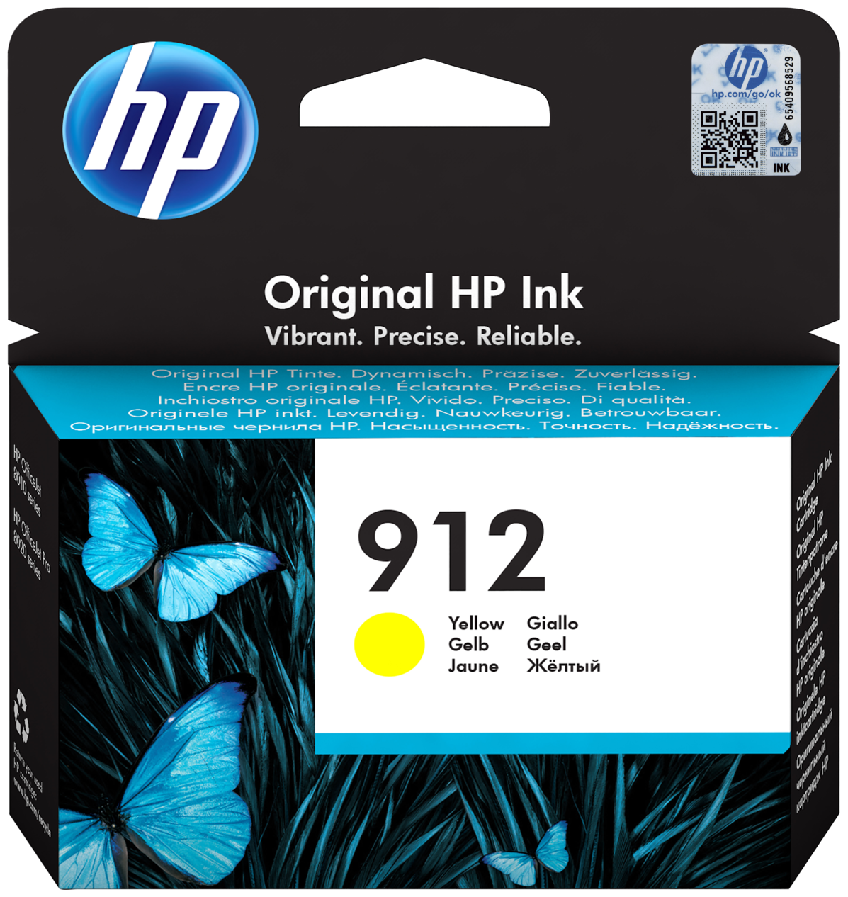 Картридж HP 912 струйный желтый (315 стр)