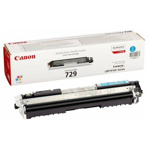 Картридж Canon 729C (4369B002), 1000 стр, голубой