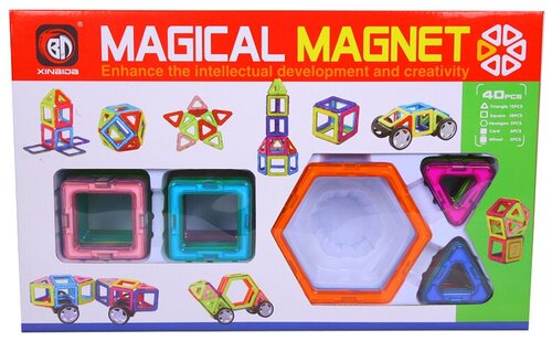 Конструктор Xinbida Magical Magnet 702-40, 40 дет.