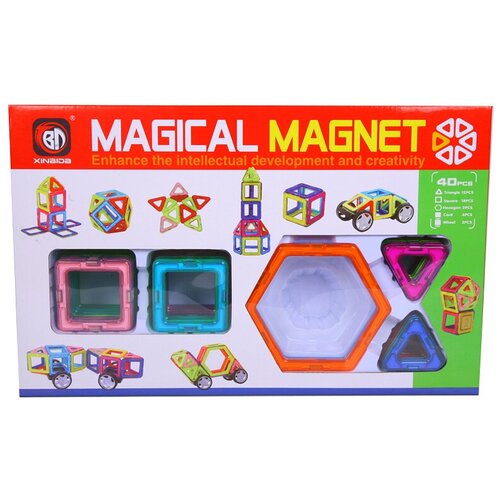 Конструктор Xinbida Magical Magnet 702-40, 40 дет.