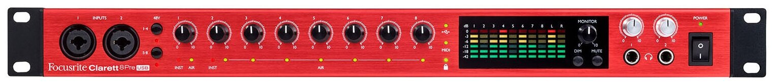 FOCUSRITE Clarett 8Pre USB Звуковые карты USB