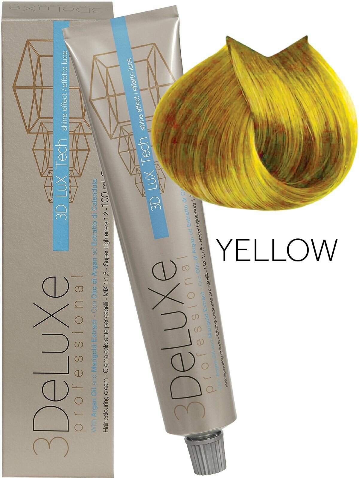 Крем-краска для волос 3DELUXE PROFESSIONAL желтый