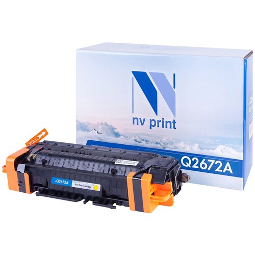 Картридж NV Print Q2672A для HP, 4000 стр, желтый картридж nv print q2672a для hp 4000 стр желтый