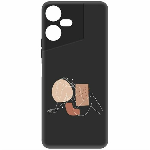 Чехол-накладка Krutoff Soft Case Чувственность для TECNO Pova Neo 3 черный чехол накладка krutoff soft case чувственность для tecno pova neo 3 черный