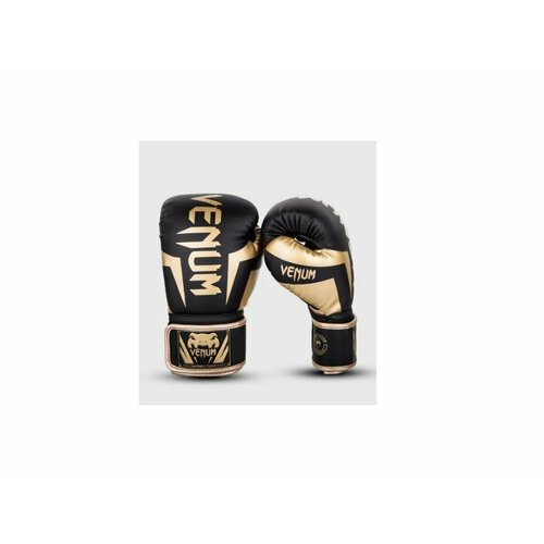 Перчатки для ММА, бокса , Тайского бокса ELITE черные/золотые 14oz
