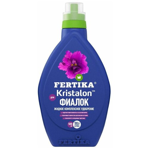 Удобрение FERTIKA Kristalon для фиалок, 0.5 л, 0.5 кг, 1 уп. удобрение fertika kristalon для цитрусовых 0 25 л 0 253 кг 1 уп