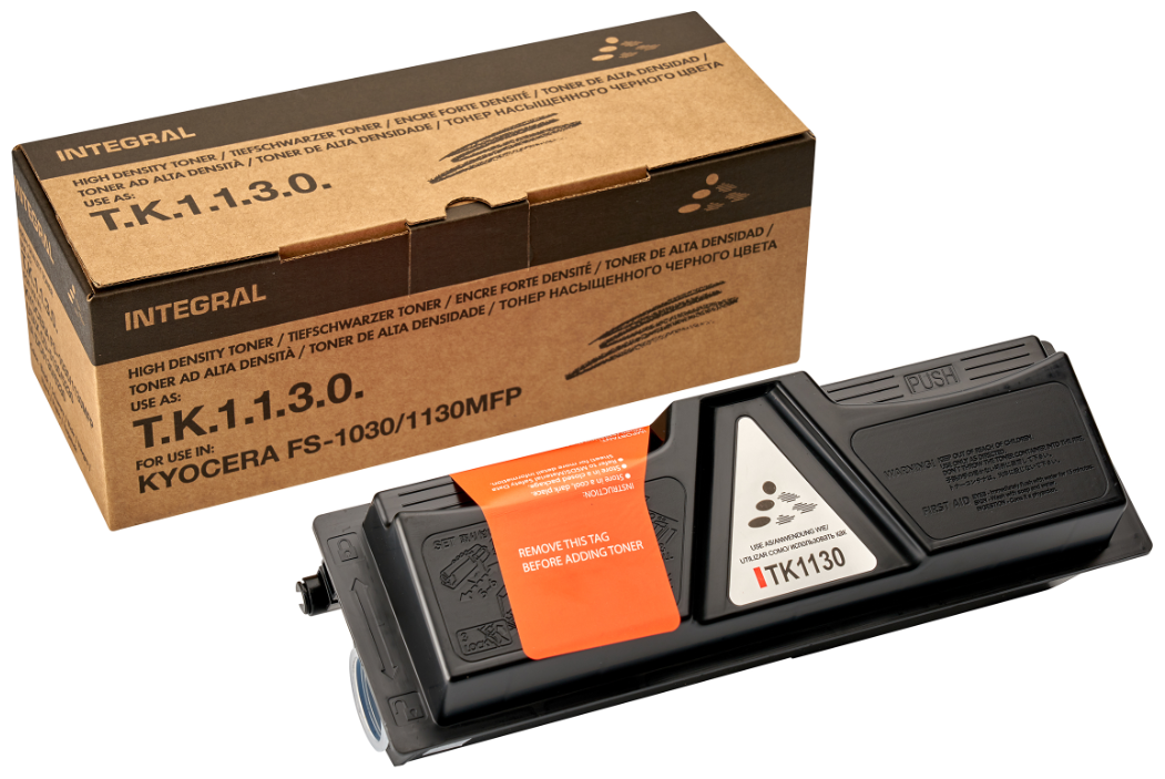 Тонер-картридж Integral TK-1130 с чипом для Kyocera Fs-1030mfp,1030mfp/dp,1130mfp 3000 страниц 1210 .