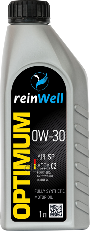 ReinWell Моторное Масло 0W-30 Api Sp, Acea C2 (1Л)
