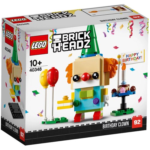 LEGO BrickHeadz 40348 Клоун на день рождения, 150 дет. lego brickheadz 40352 пугало на день благодарения 177 дет