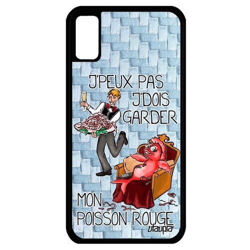 фото Чехол для iphone xs, "не могу - у меня красная рыбка!" комикс анекдот utaupia