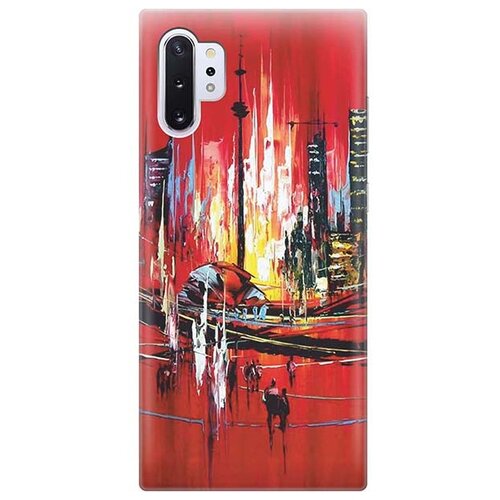 фото Ультратонкий силиконовый чехол-накладка для samsung galaxy note 10+ с принтом gosso