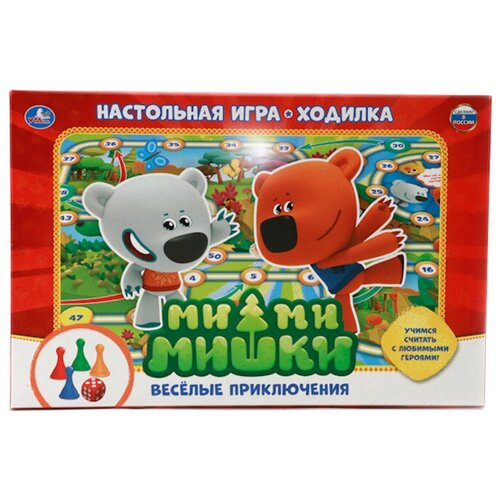 227246 настольная игра ходилка умка суперджипы в русс кор 4690590110249 в кор 20шт Настольная игра-ходилка «Ми-Ми-Мишки. Веселые приключения»