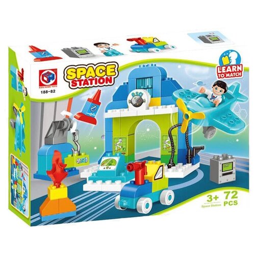 Конструктор Kids home toys 188-82 Space Station, 72 дет.