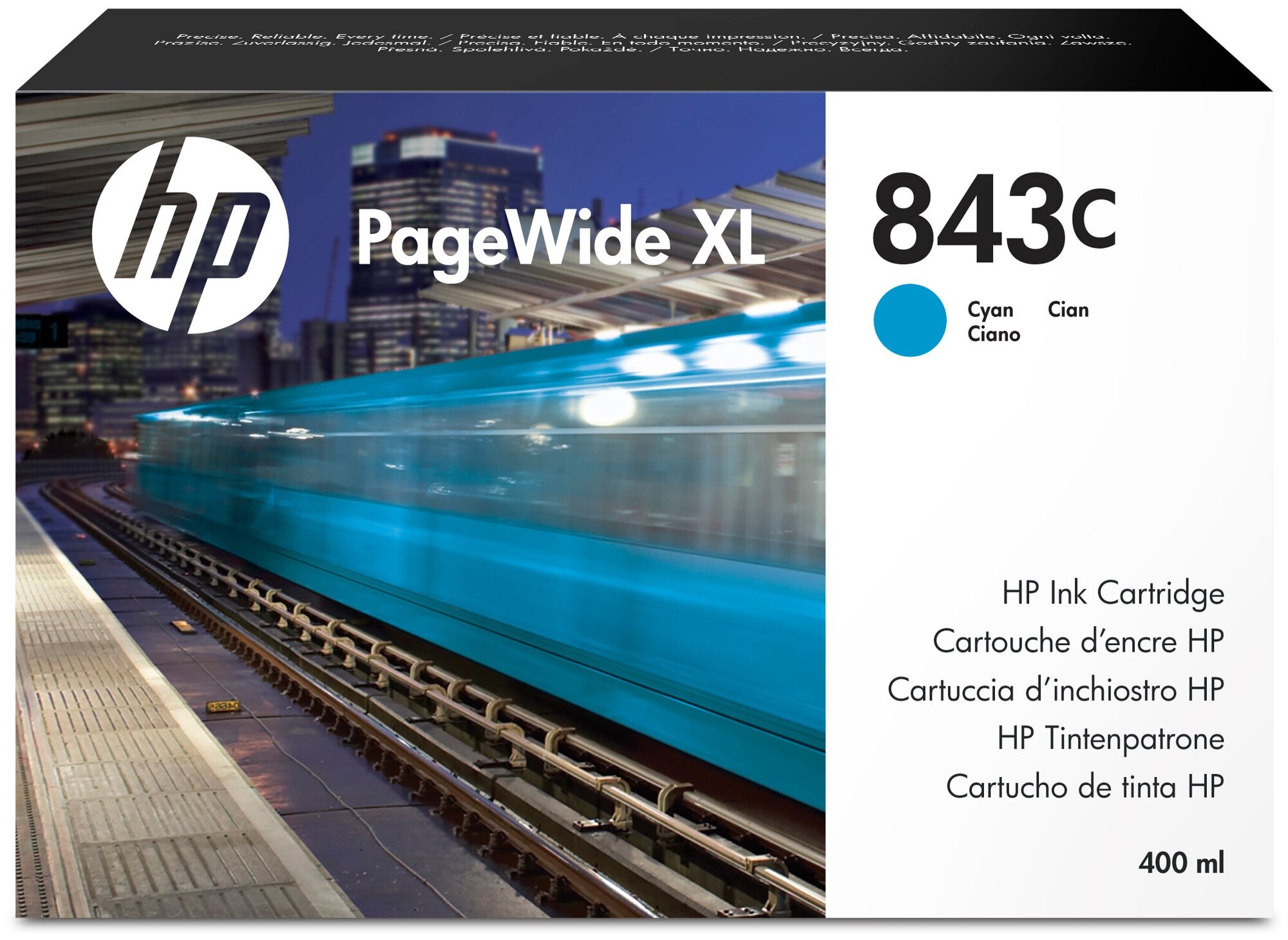 Картридж струйный HP 843C C1Q66A голубой - фото №1