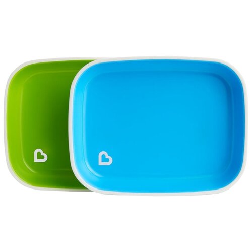 фото Комплект посуды munchkin цветные тарелки (12447), зеленый/голубой