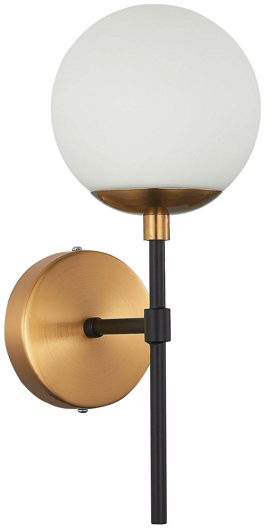 Настенный светильник ST Luce Limano SL1203.401.01, E27, 40 Вт, кол-во ламп: 1 шт, цвет арматуры: бронзовый, цвет плафона: белый