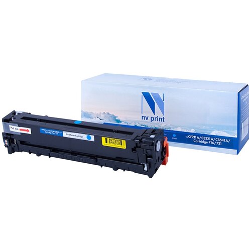 Картридж NV Print CF211A/CE321A/CB541A/716/731 Cyan для HP и Canon, 1600 стр, голубой картридж nv print cf211a ce321a cb541a 716 731 голубой совместимый