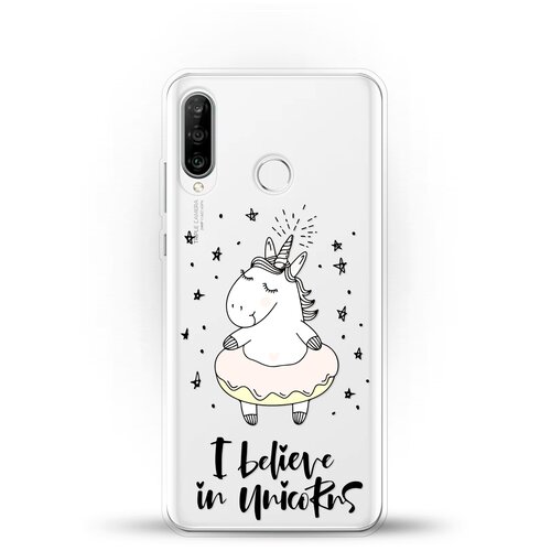 фото Силиконовый чехол единорог на huawei nova 4e andy & paul