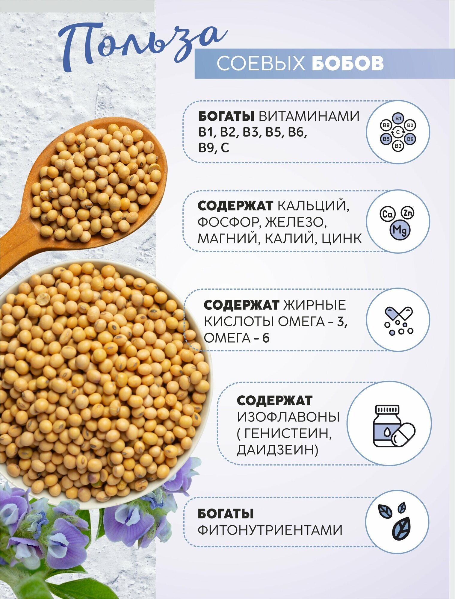 Соя Алтайская 7 кг/ Соя бобы/ Натуральный продукт Алтая - фотография № 2