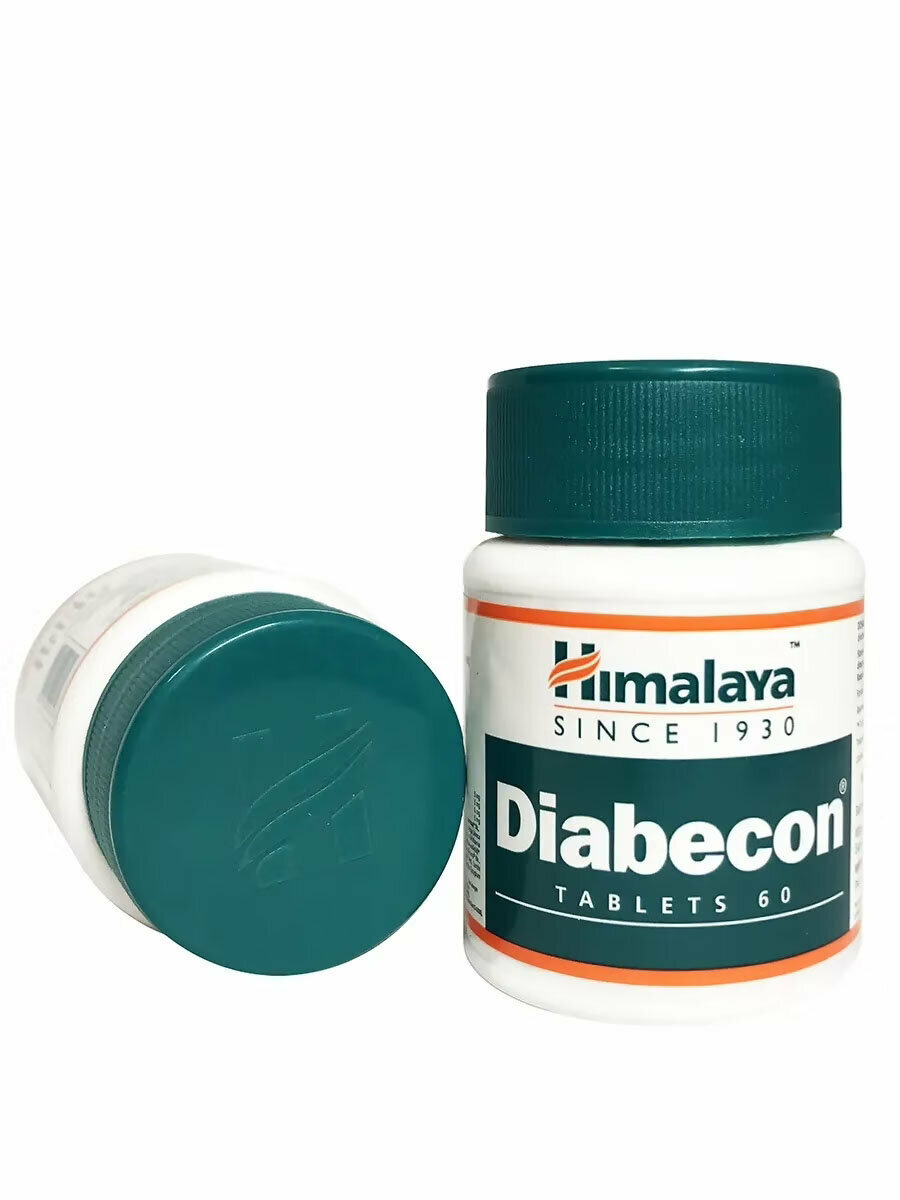 Таблетки Диабекон Хималая (Diabecon Himalaya), при диабете, лечит поджелудочную железу, контроль сахара и холестерина, 60 таб.