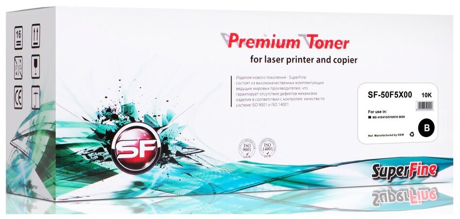 Картридж SuperFine SF-50F5X00 для Lexmark MS 410/415/510/610 505X 10K