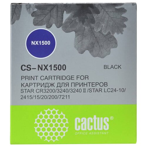 Картридж cactus CS-NX1500, 1500000 стр, черный