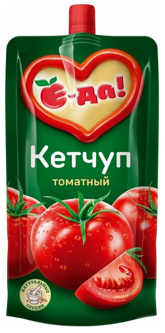 Кетчуп Е-да! томатный, 260 г