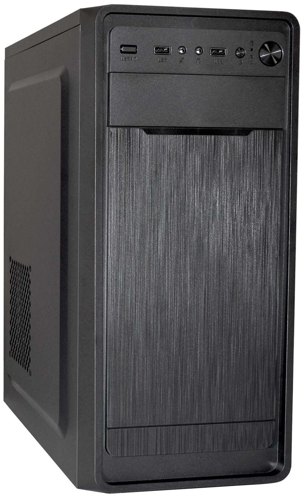 Exegate EX283072RUS Корпус Miditower ExeGate XP-332 Black, ATX, , 2*USB, Audio