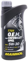 MANNOL Масло Моторное Mannol 7701 O.E.M. For Chevrolet Opel 5w-30 Синтетическое 1 Л 1076