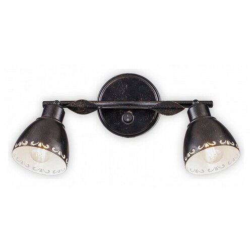 фото Бра citilux робуста cl509522, e14, 120 вт, кол-во ламп: 2 шт., цвет арматуры: коричневый, цвет плафона: коричневый