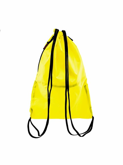 Рюкзак для бассейна, плавания, спорта, мешок для обуви с карманом универсальный 330х440 мм (оксфорд 210, желтый), Tplus