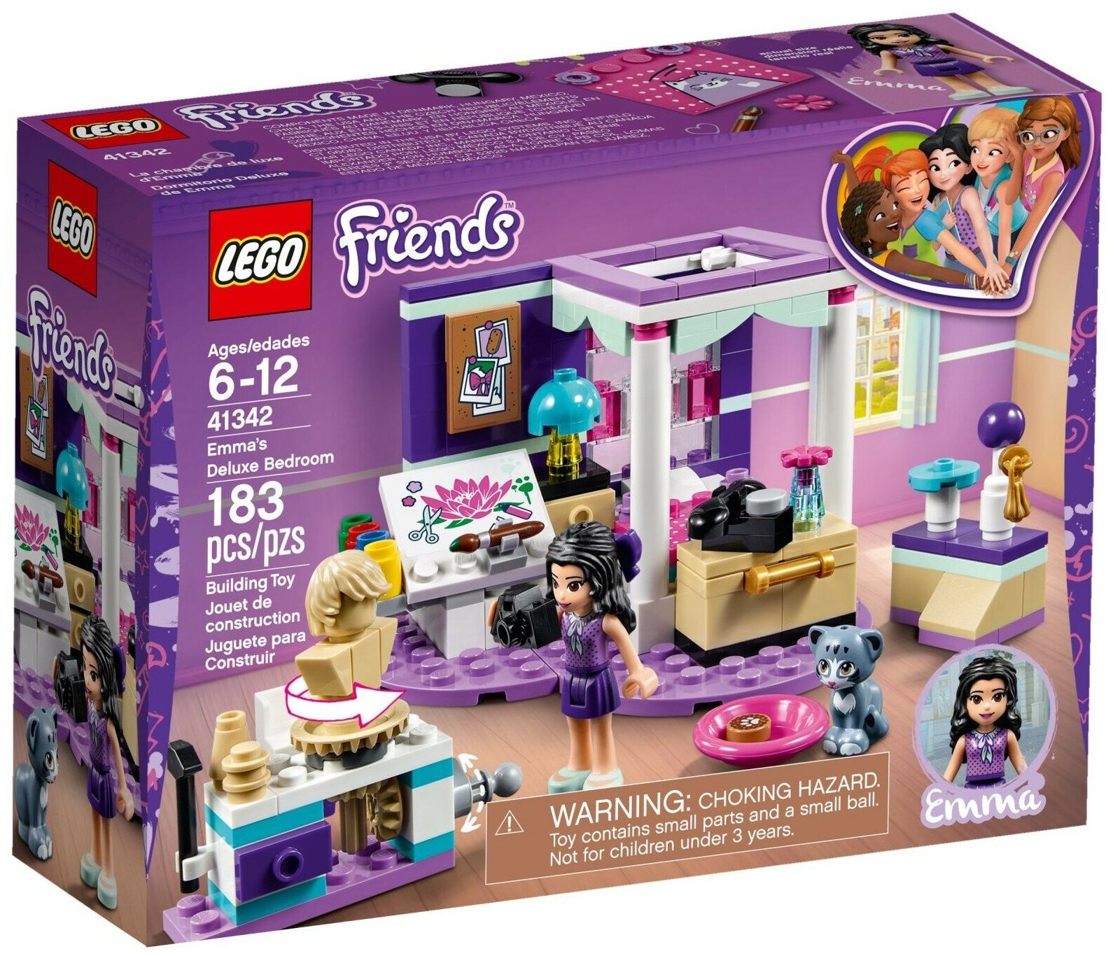 LEGO Friends 41342 Роскошная комната Эммы, 183 дет.