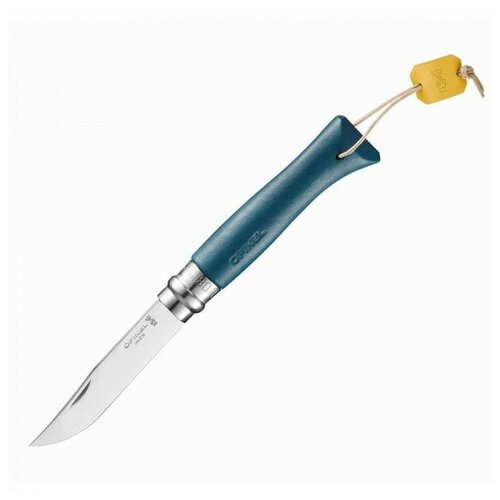фото Нож складной opinel №8 blue leather limited edition синий