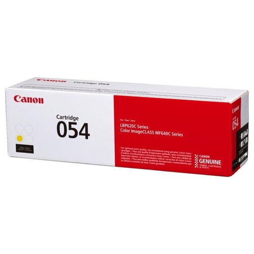 картридж canon 054 m для canon i sensys lbp621 i sensys lbp621cw i sensys lbp623cdw i sensys lbp623 i sensys mf641 i sensys mf641cw i sensys mf643 i s Картридж Canon 054Y (3021C002), 1200 стр, желтый