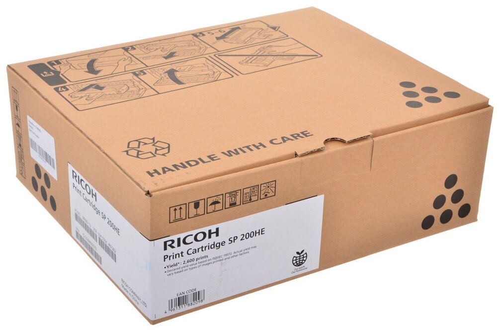 Ricoh Картридж тип SP200HS HE SP200N 202SN 203SFN, 2600стр. 407262